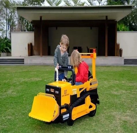 Auto A Batería Cargador Bulldog Excavador Construcción Grande-2