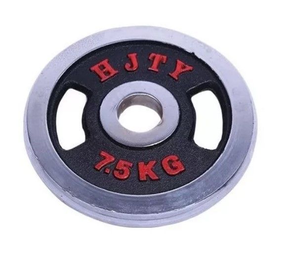 Par Discos 7.5 Kg Asas Olímpico Cromado Grip-0