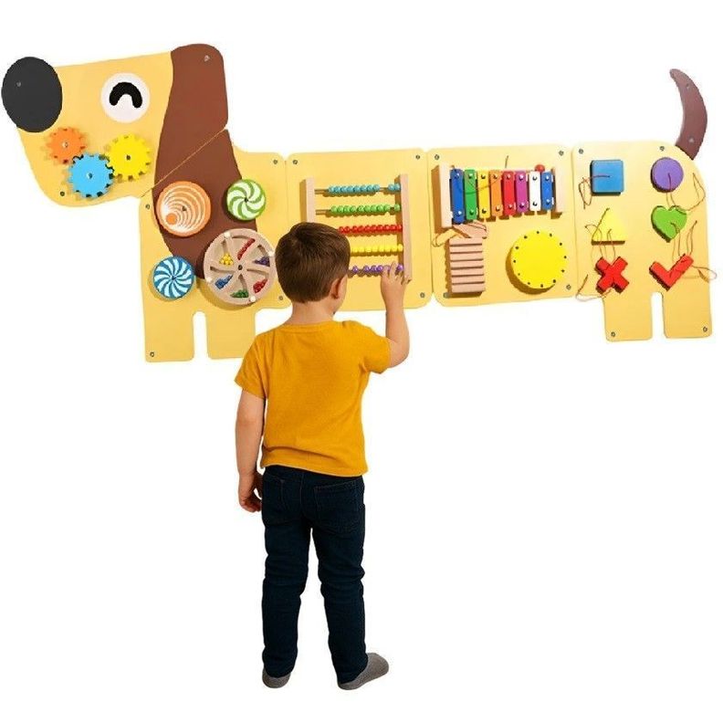 Juego Pared Madera Diseno Perro