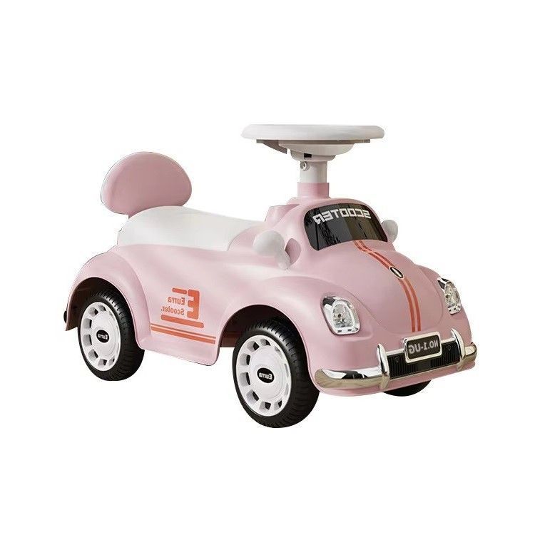 Correpasillos Auto Escarabajo Vintage Rosado-1