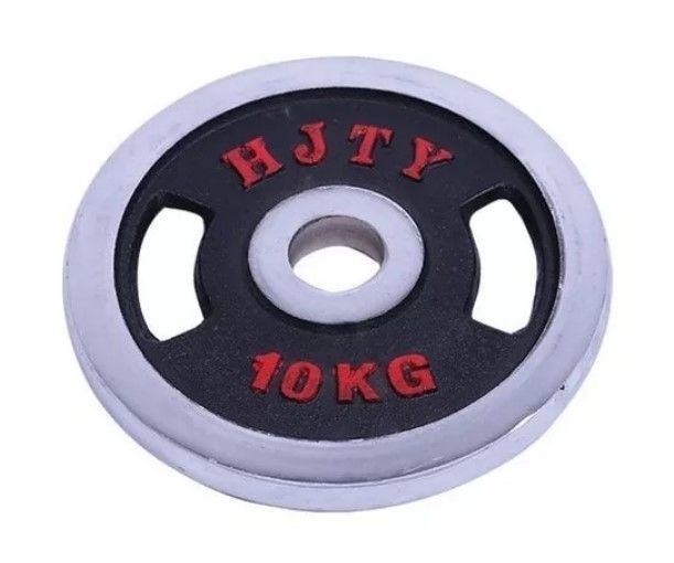 Par Discos 10 Kg Asas Olimpico Cromado Grip