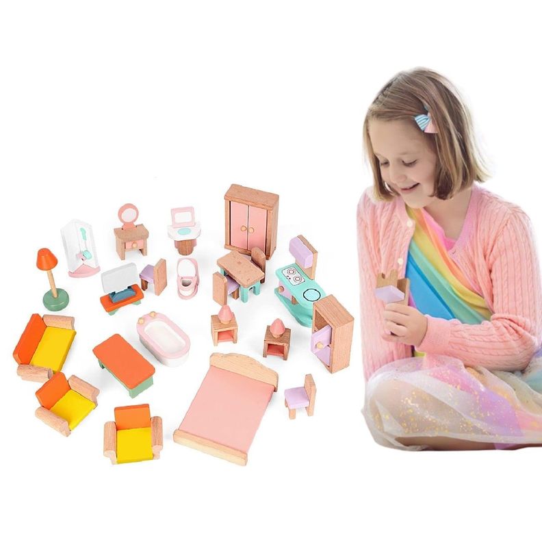 Set 24 Muebles Casa de Muñeca-1