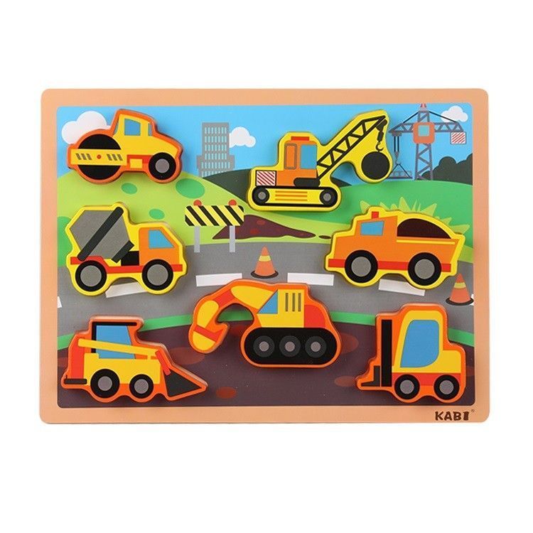 Juego Didactico Madera Tabla Encaje Construccion