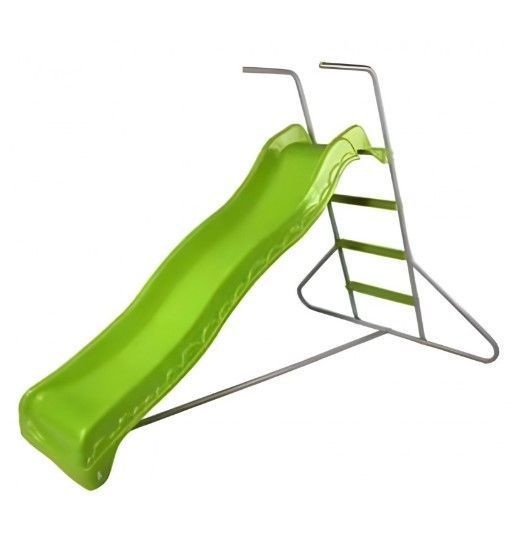 Resbalín Tobogán Ondas Metal Plástico Verde-0