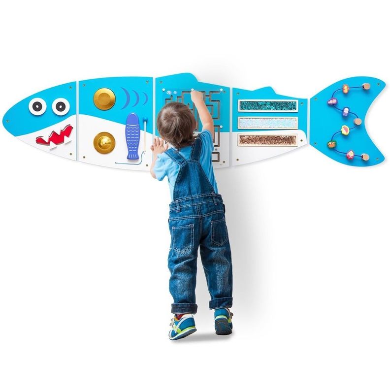Juego Pared Madera Diseno Tiburon
