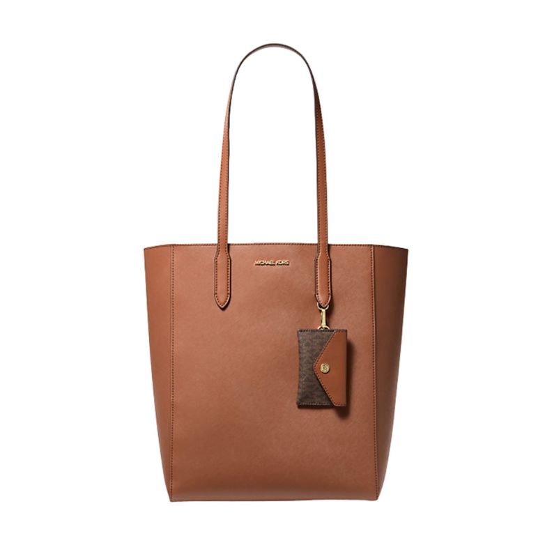 Tote Michael Kors Vincent con tarjetero café Camel-0