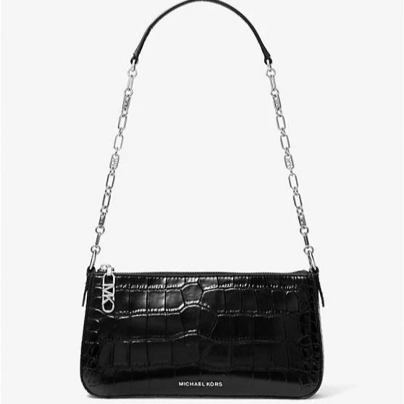 Cartera Michael Kors Pochette mediano cuero black de hombro-1