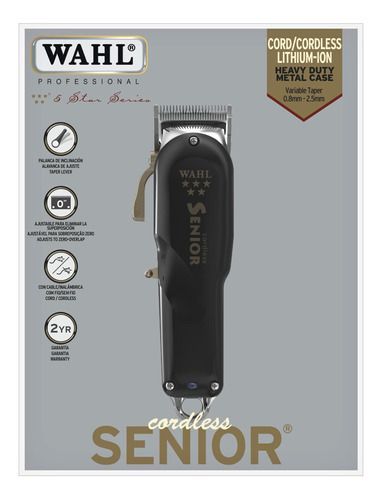 Cordless Senior Clipper Inalámbrico Wahl 8504-358-5