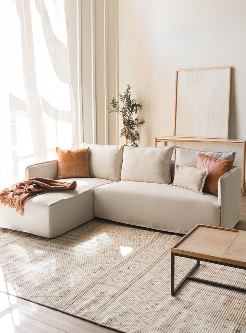 Sofa Seccional Carim  Izquierdo Beige-0