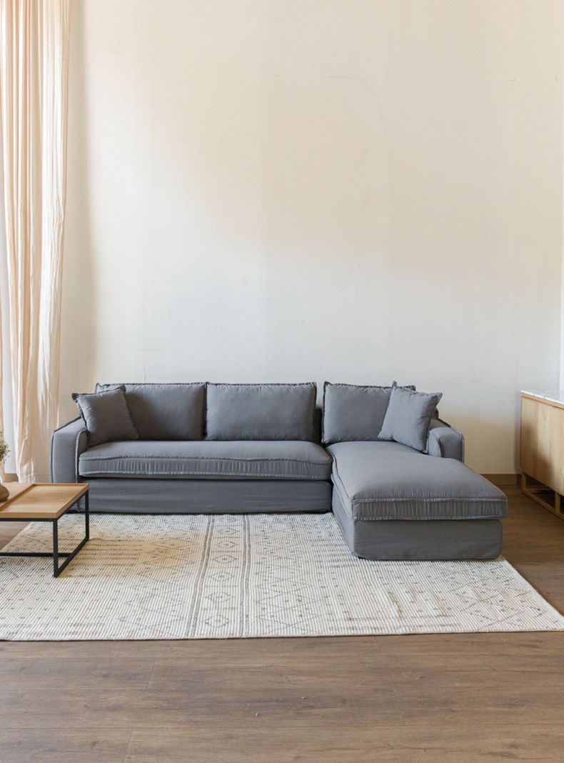 Sofa Sven Seccional Derecho Gris H New-0