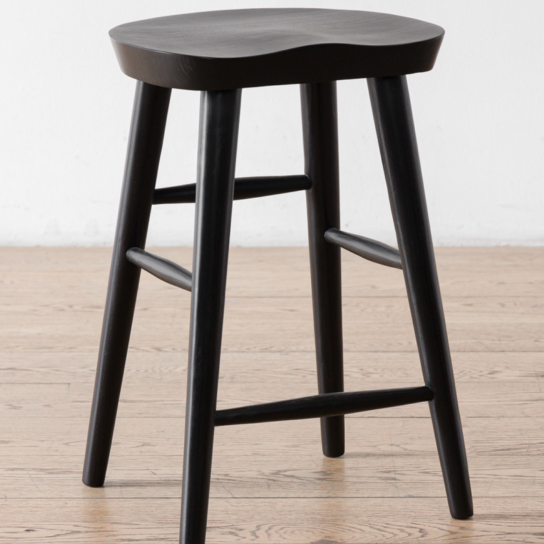 Taburete Petri Negro 60 Amoble