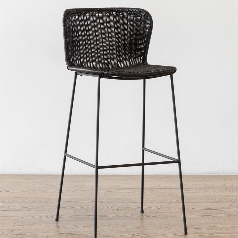 Taburete Golfet Negro Alto-7