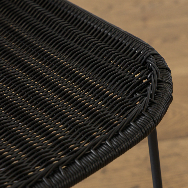 Taburete Golfet Negro Alto-9