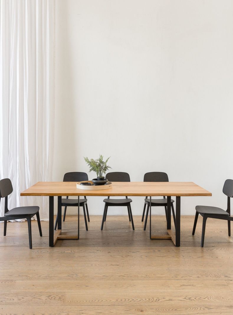 Mesa De Comedor Litoria Roble Amoble Natural