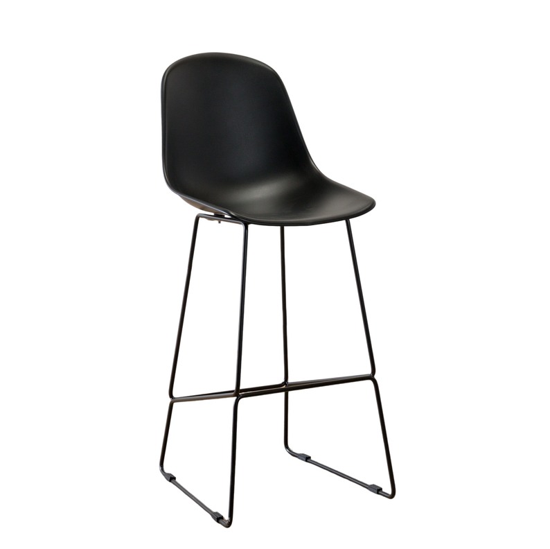 Taburete Alto Moses Negro-4