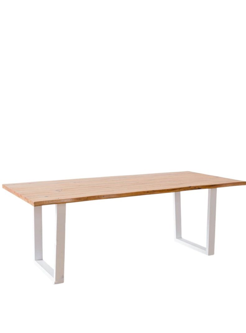 Mesa De Comedor Montblanc Blanca Roble 220-0