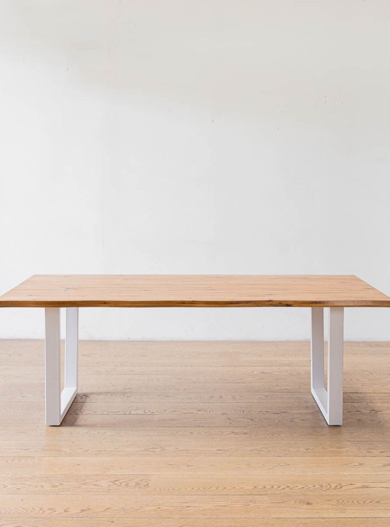 Mesa De Comedor Montblanc Blanca Roble 220-2