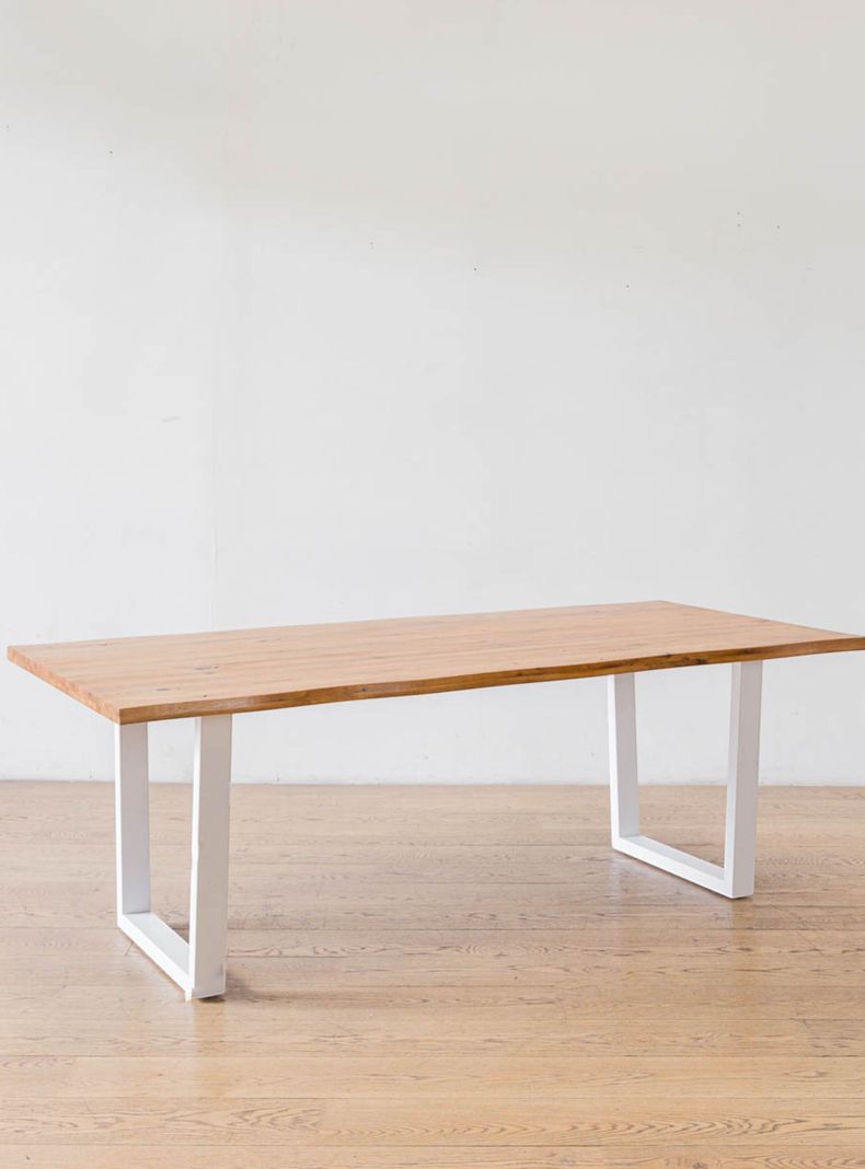 Mesa De Comedor Montblanc Blanca Roble 220-3