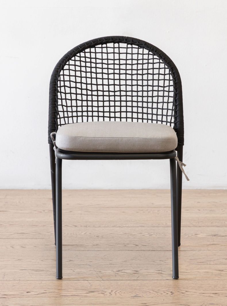 Silla Terraza Poly Negra-3
