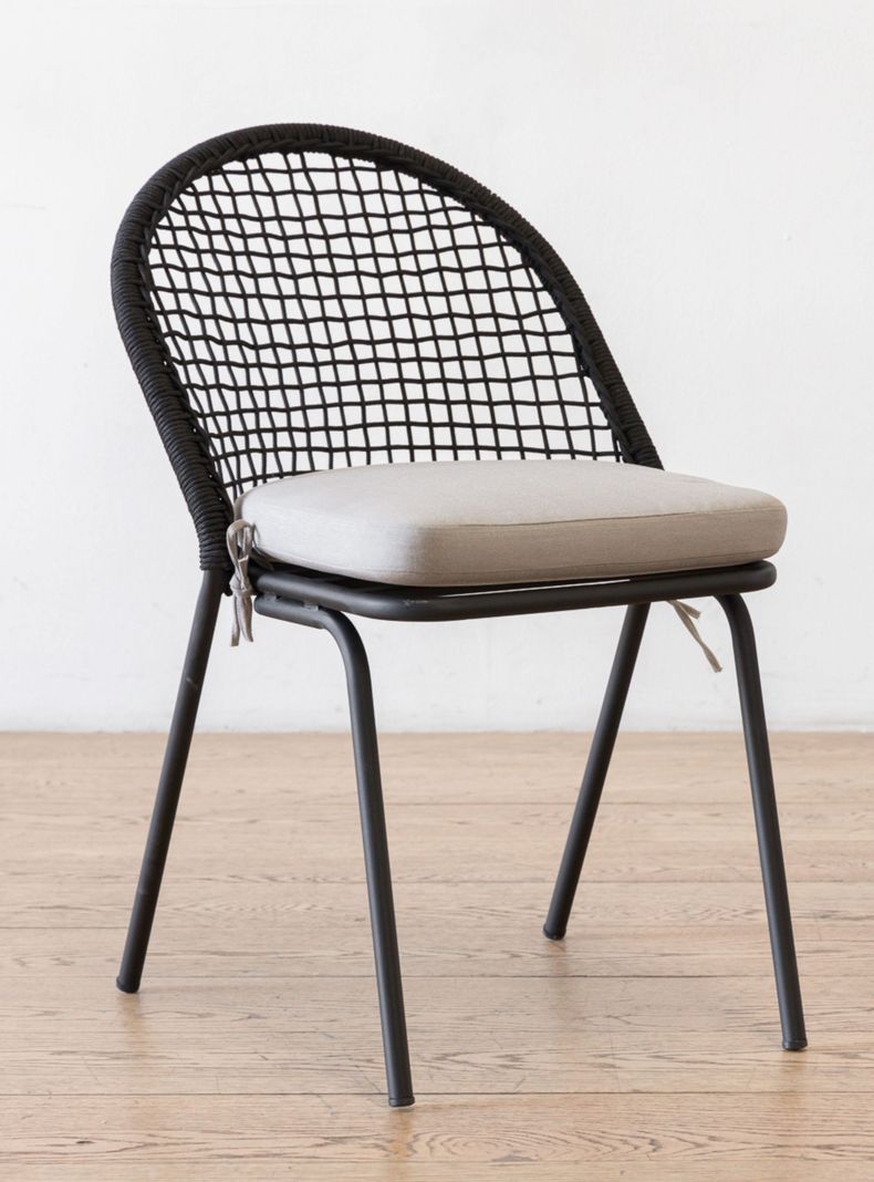 Silla Terraza Poly Negra-1