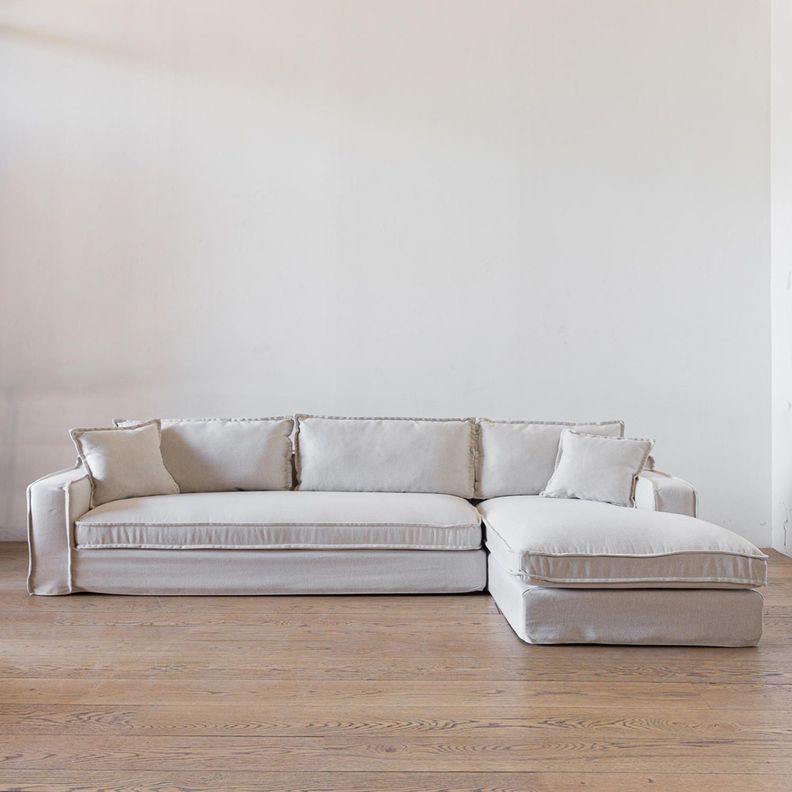 Sofa Sven Seccional Derecho Beige H-1