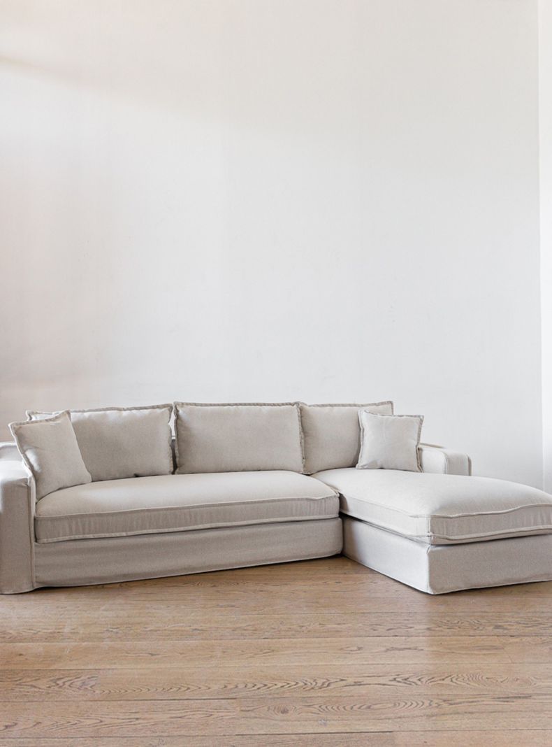 Sofa Sven Seccional Derecho Beige H-8