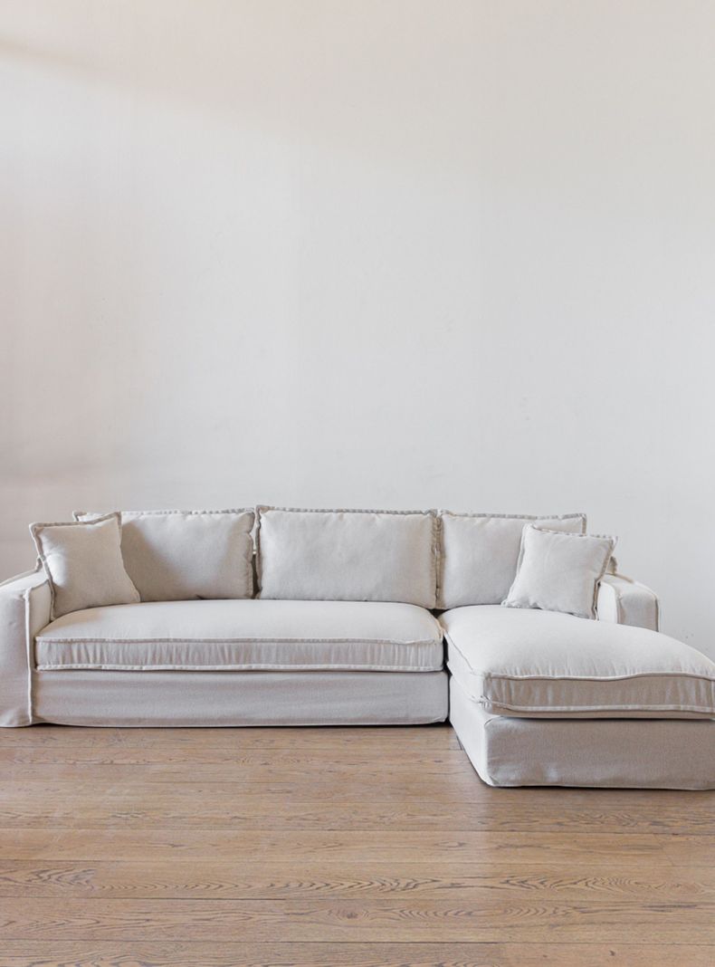 Sofa Sven Seccional Derecho Beige H-9