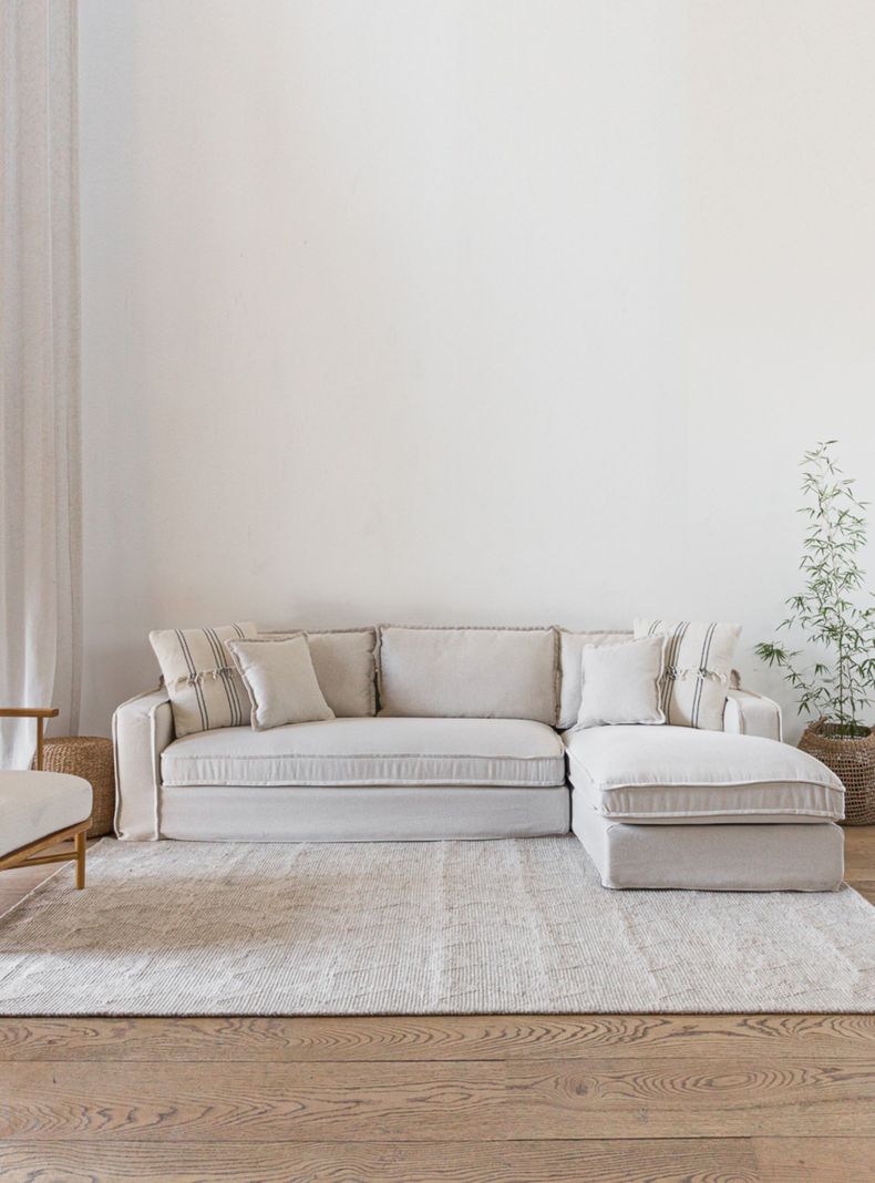 Sofa Sven Seccional Derecho Beige H-5