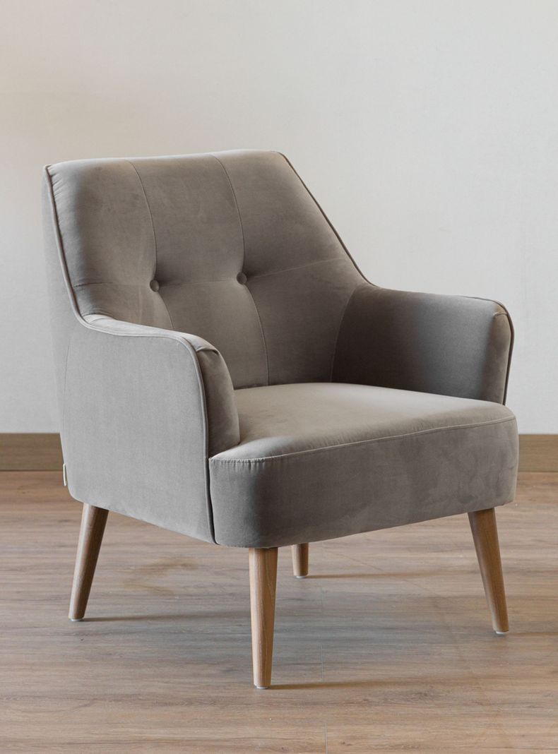 Poltrona Alfaro Velvet Gris-1