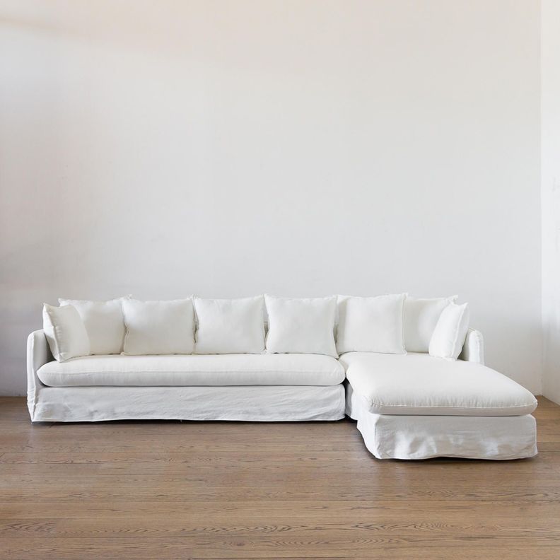 Sofa Jacinta Seccional Derecho  Blanco