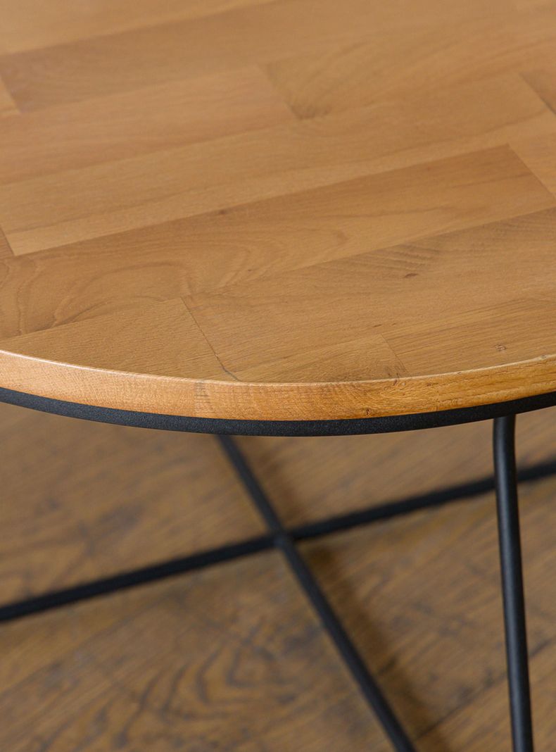 Mesa De Centro Circular Madera V-2