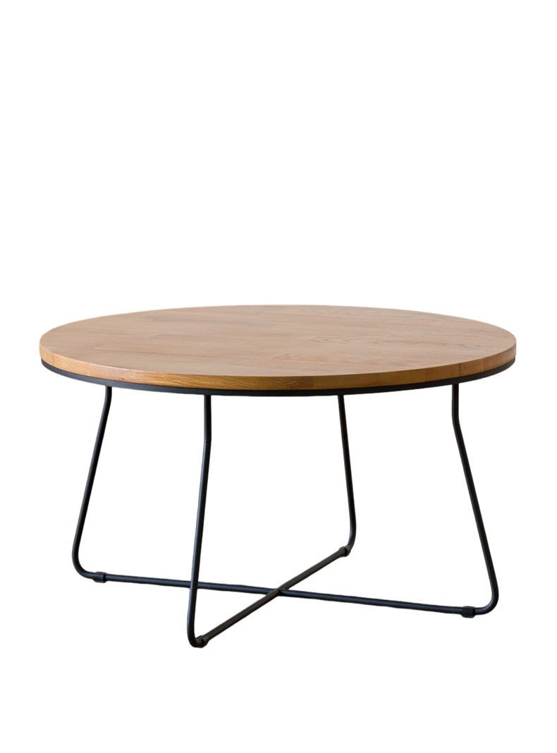 Mesa De Centro Circular Madera V-4