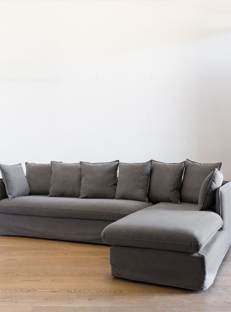 Sofa Jacinta Seccional Derecho Gris H-3