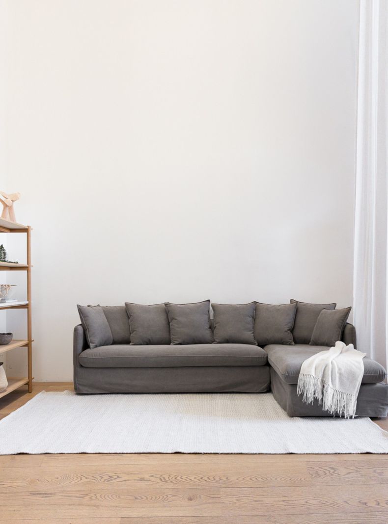 Sofa Jacinta Seccional Derecho Gris H-0
