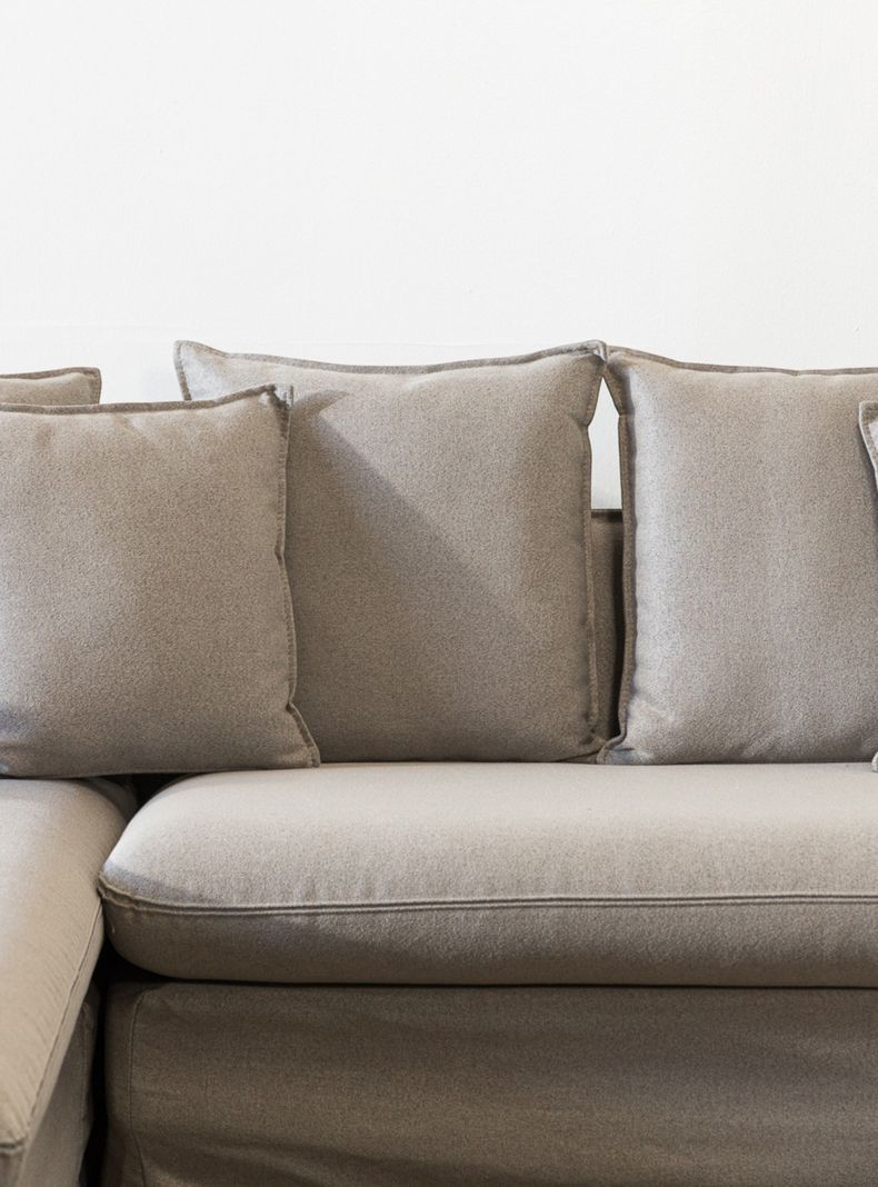 Sofa Jacinta Seccional Izquerdo  Gris Mh-3