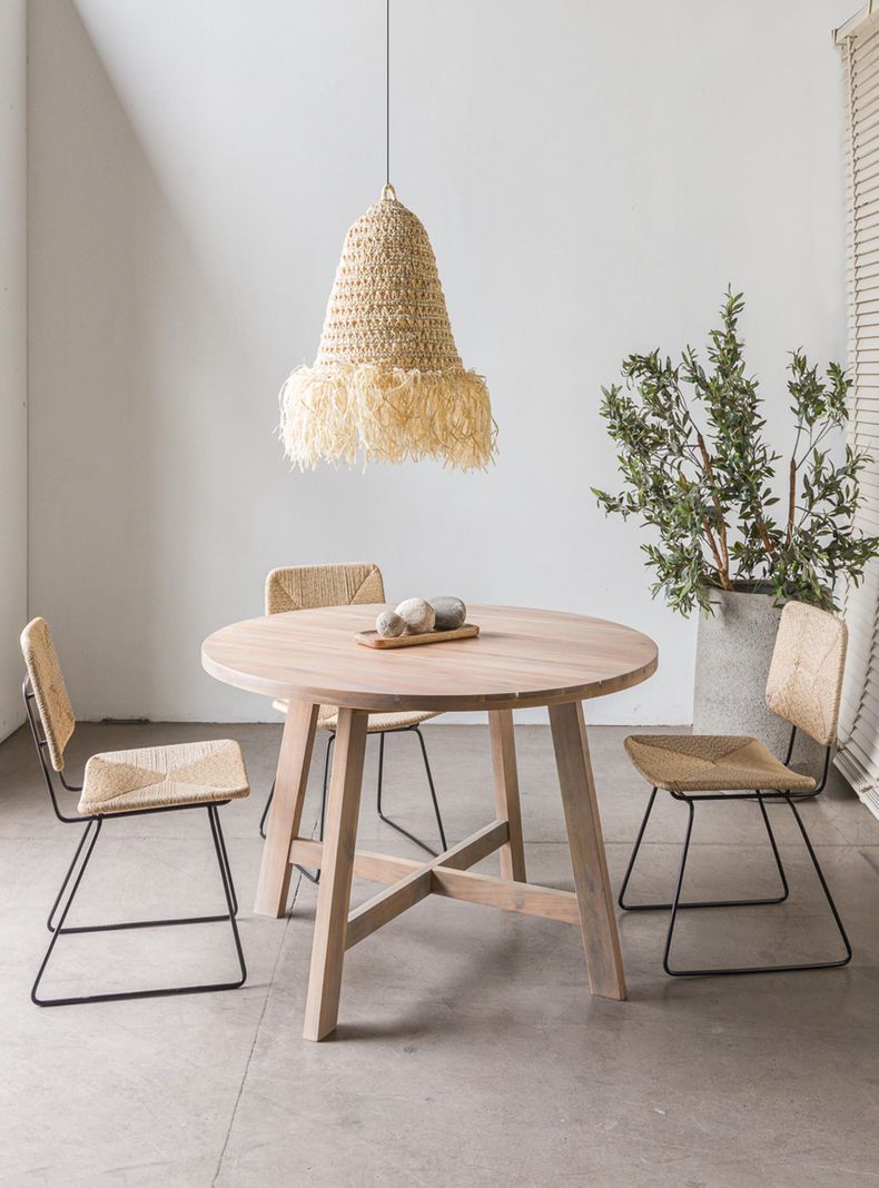 Mesa De Comedor Atilo Natural Redonda 120-1