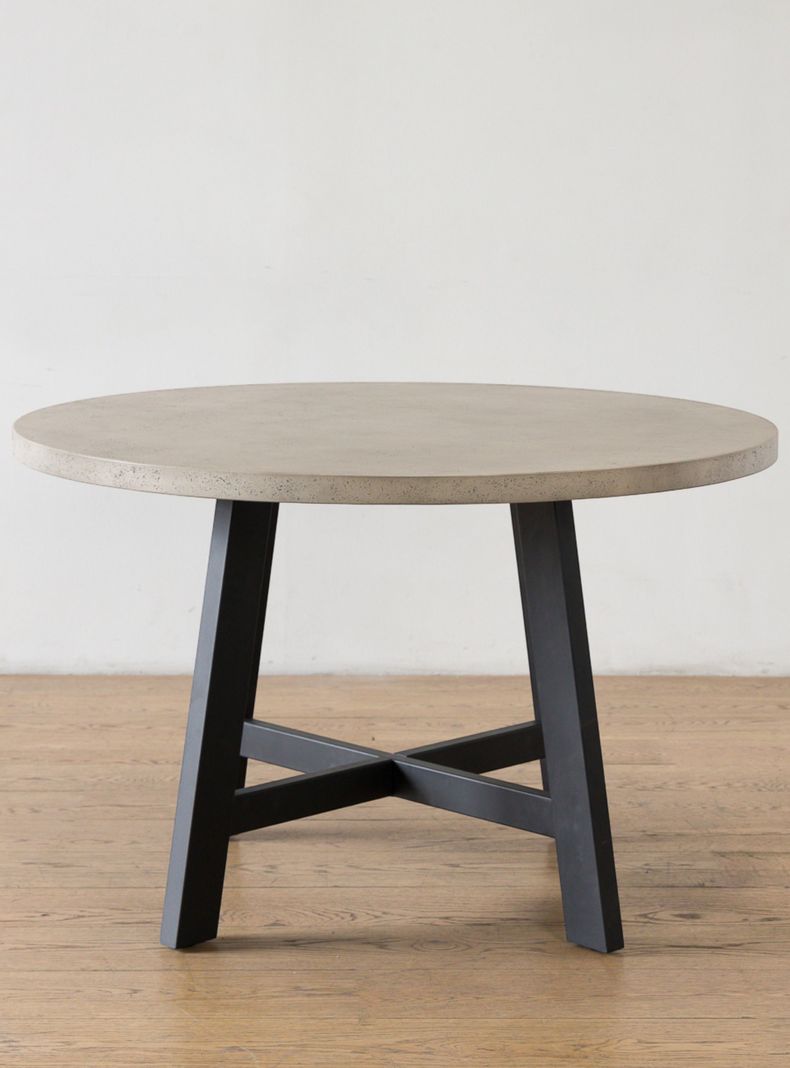 Mesa De Comedor Dublin Cemento Redonda 120-3
