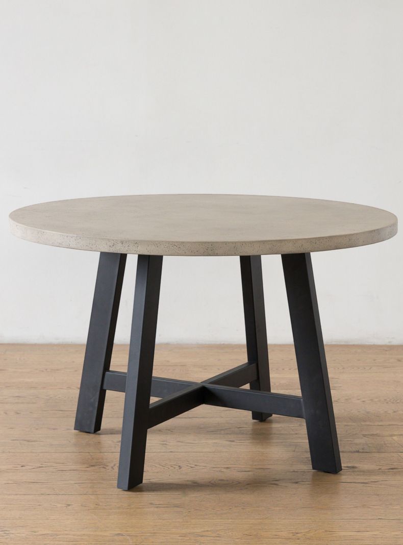 Mesa De Comedor Dublin Cemento Redonda 120-1