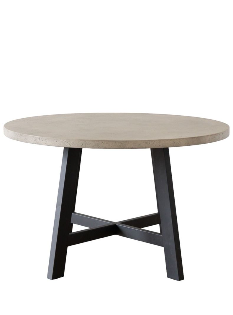 Mesa De Comedor Dublin Cemento Redonda 120-4