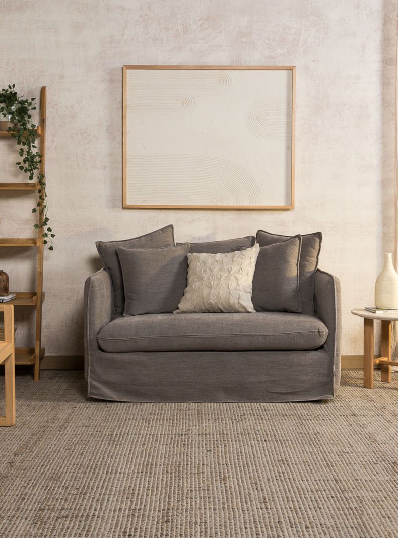 Sofa Jacinta Gris Mi 140 2 cuerpos Amoble