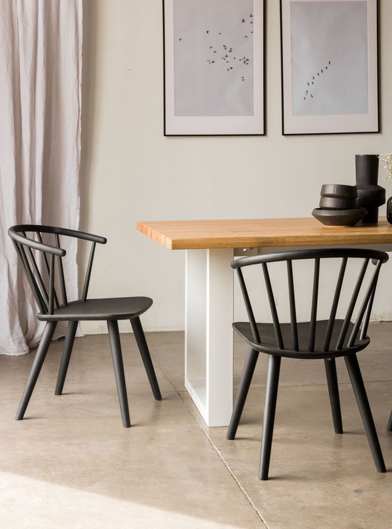 Silla Comedor Leire Negra-1