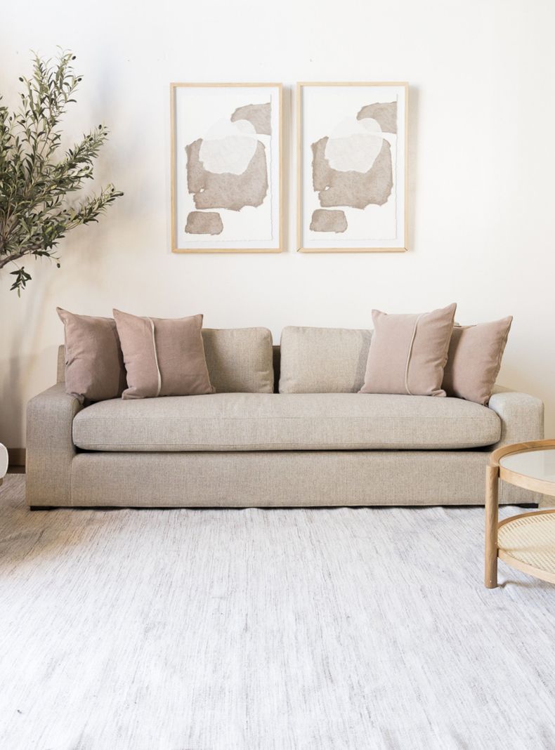 Sofa Yanik 3 cuerpos Amoble Beige
