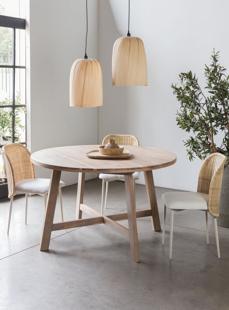 Mesa De Comedor Atilo Natural Ch Redonda 140-0