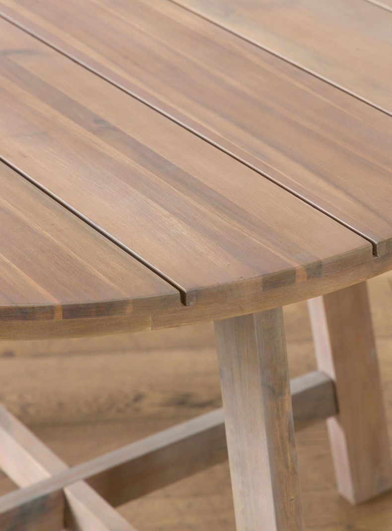 Mesa De Comedor Atilo Natural Ch Redonda 140-2