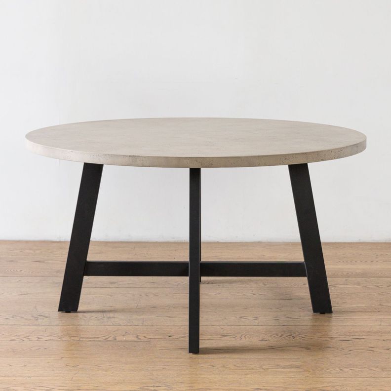 Mesa De Comedor Dublin Cemento Redonda 140-2