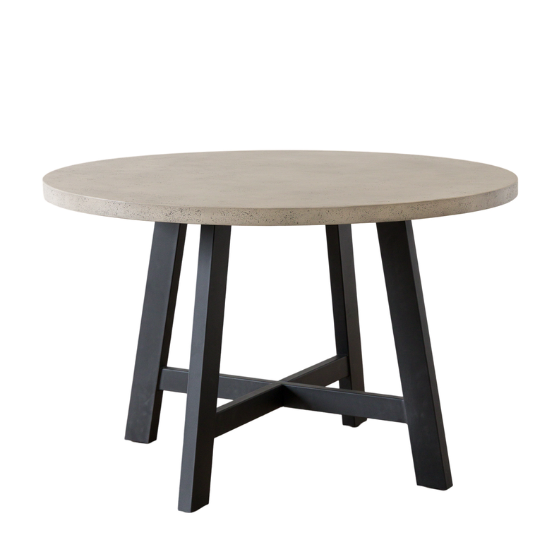 Mesa De Comedor Dublin Cemento Redonda 140-4