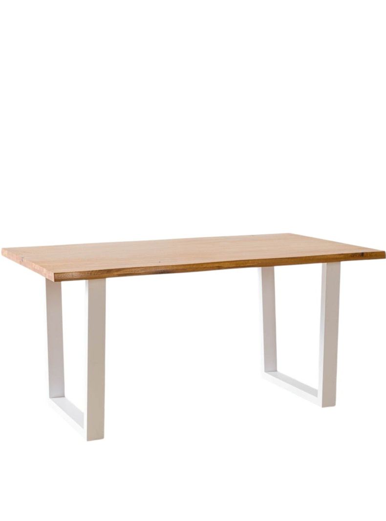 Mesa De Comedor Montblanc Blanca Roble 160-0