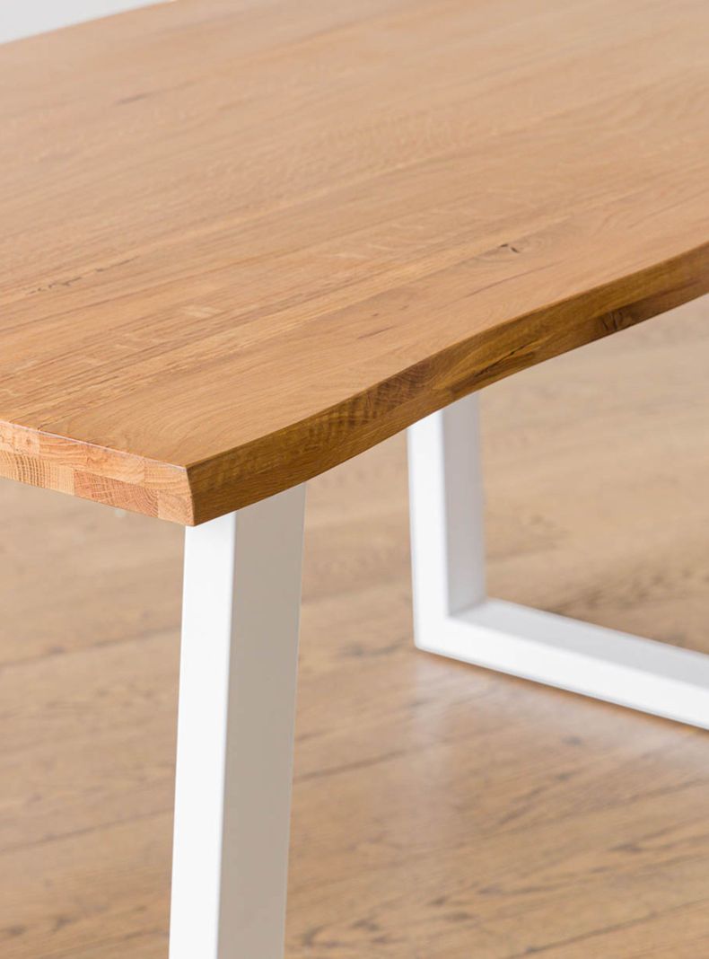 Mesa De Comedor Montblanc Blanca Roble 160-4