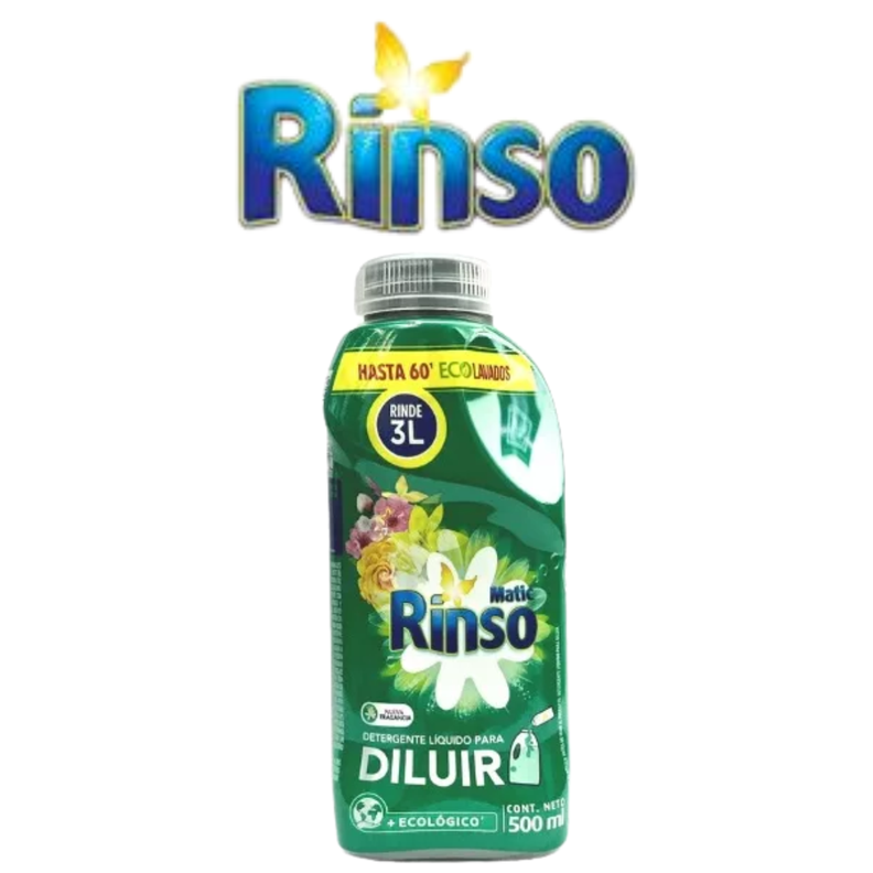 Detergente Líquido Rinso 6 Unidades De 500ml-1