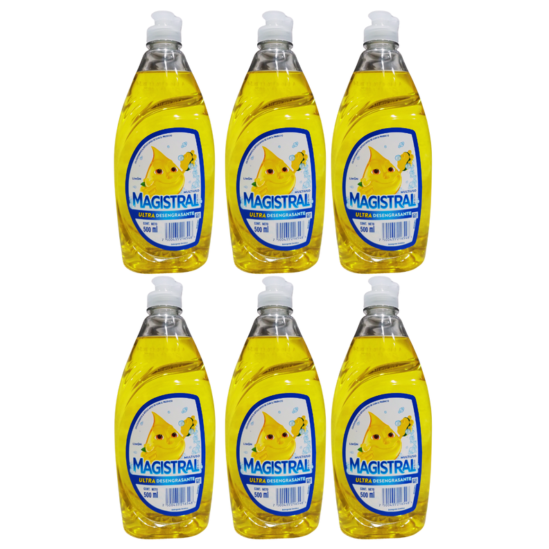Pack 6 Lavalozas Magistral Concentrado 500ml Rinde Más-0